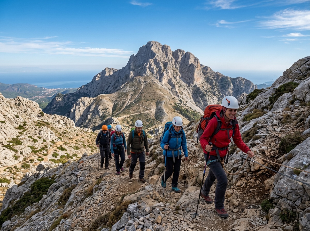 Lead mountain guide on Olympus trail Turkey